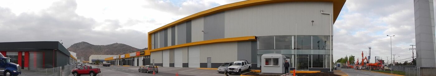Vista aérea de Megacentro Nordik en Américo Vespucio, Quilicura